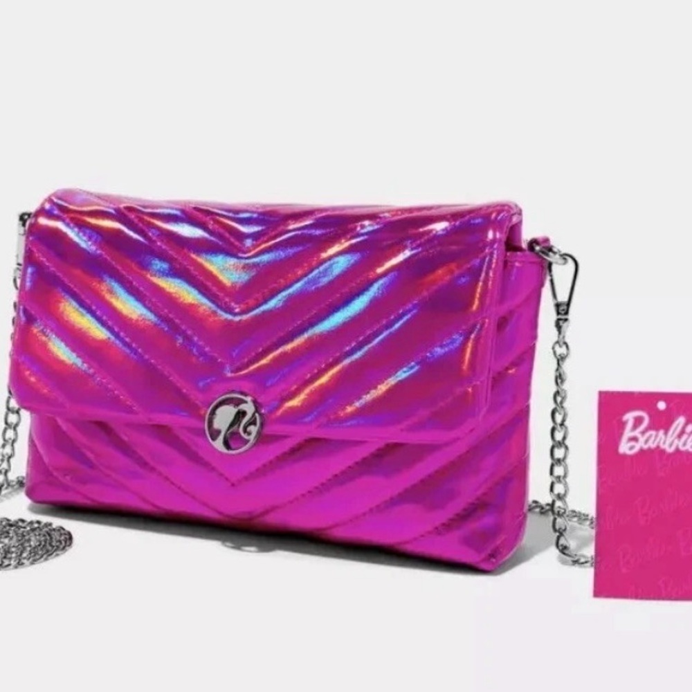 Barbie Shimmering Pink Quilted Purse